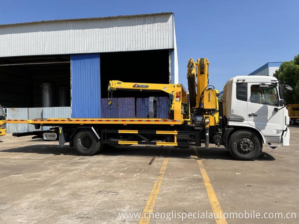 Dongfeng 10 Tons Wrecker Truck With Crane 4 Jpg